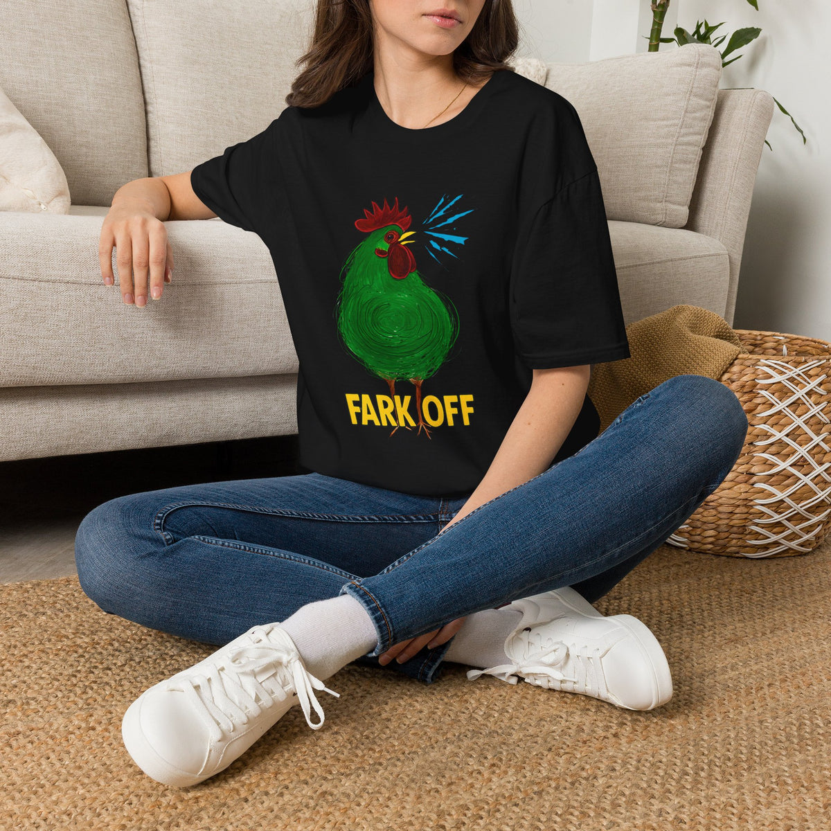 Funny Chicken Graphic T-Shirt, Humor Tee, Farm-Inspired Apparel