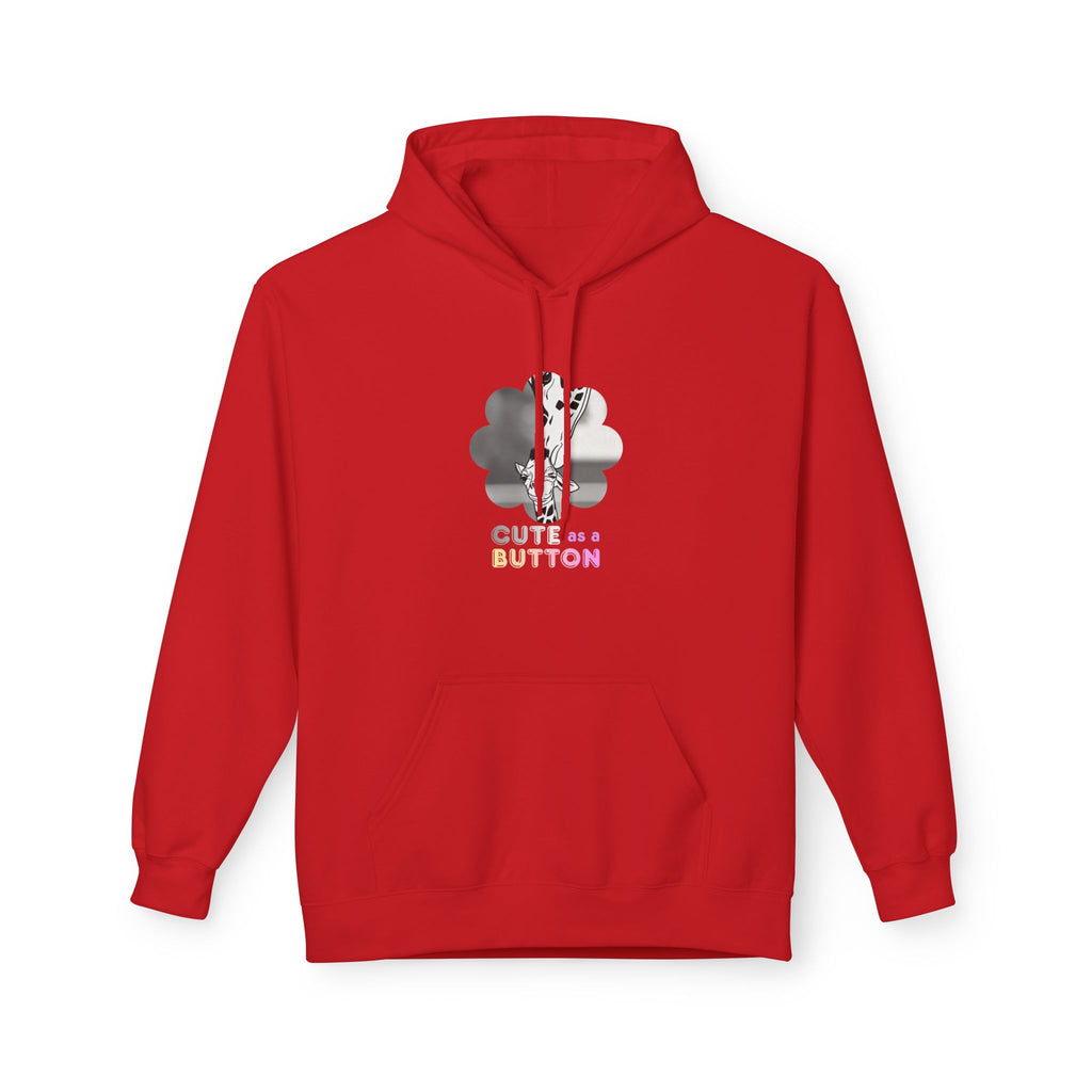 Cute as a Button Giraffe Graphic Hoodie