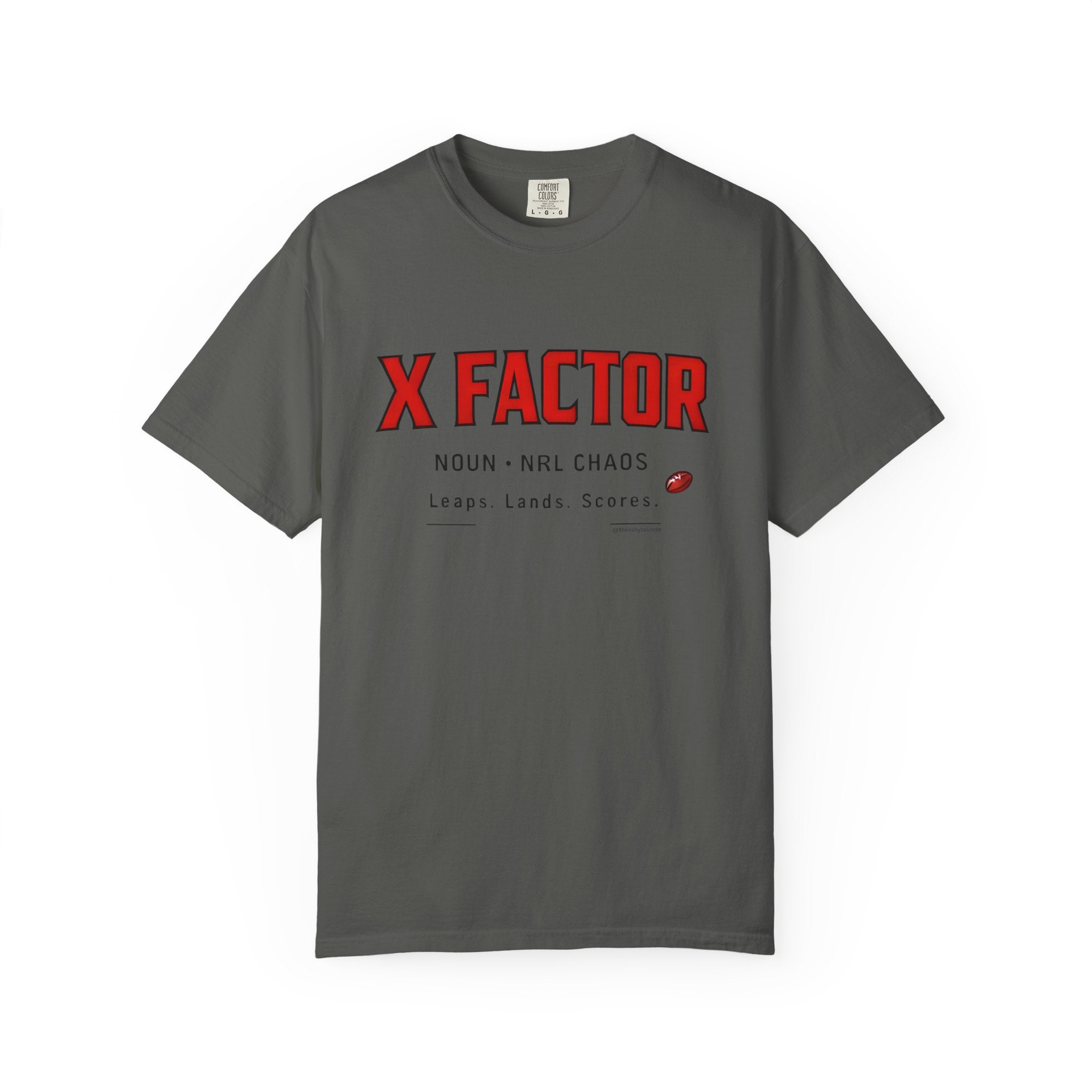 X factor Graphic T-Shirt — 'X factor' Sports Humour Tee with Definition Print
