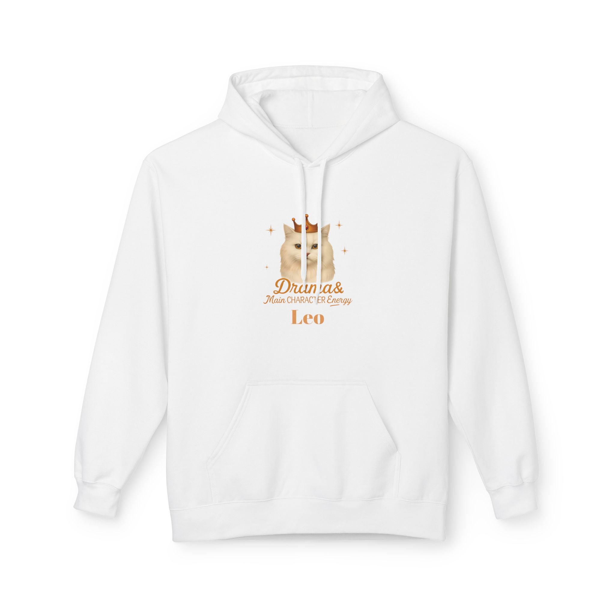 Leo Cat Drama & Main Character Energy Hoodie