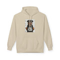 Sand hoodie with front rottweiler graphic print and small text