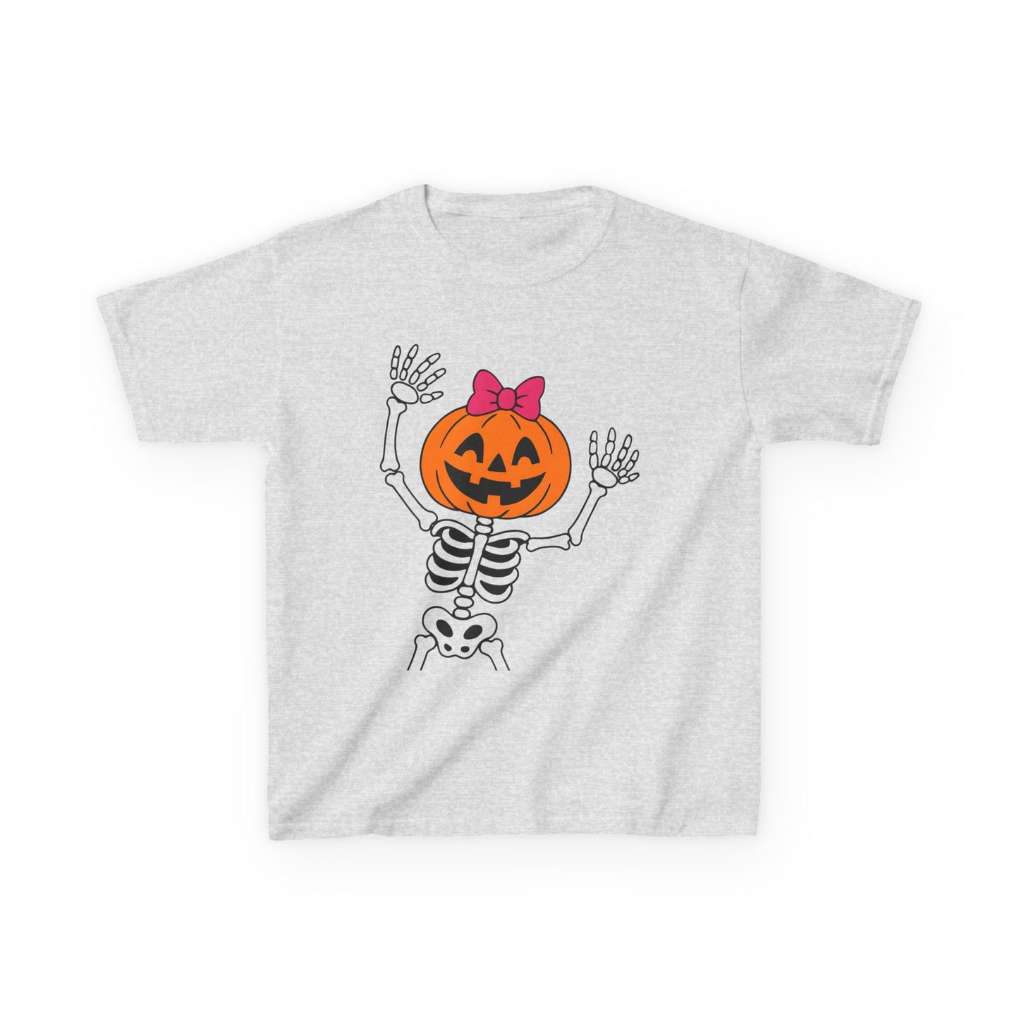 Halloween Skeleton Kids Tee, Spooky Pumpkin Shirt, Fall Outfit, Kids Halloween Costume, Trick or Treat T-Shirt, Fun Skeleton Tee
