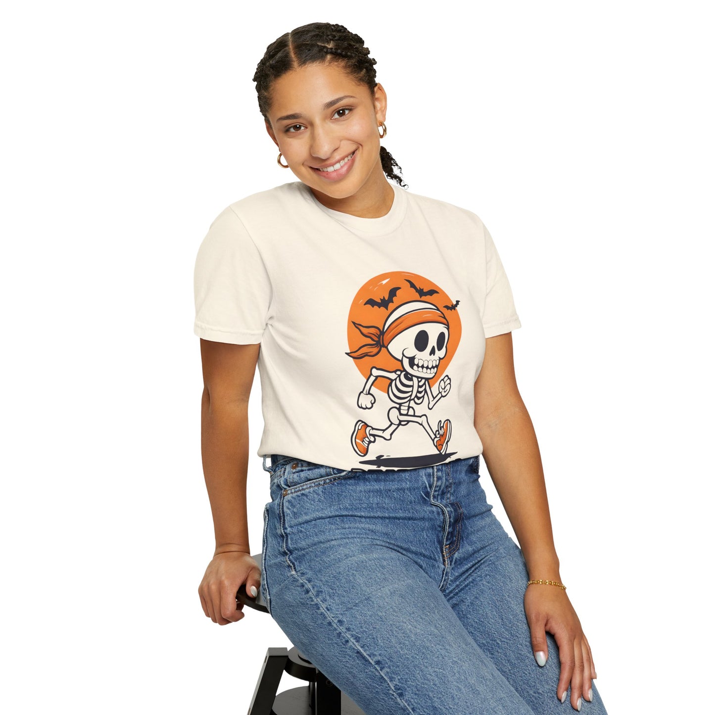 Funny Halloween T-shirt -  Dead Tired But Still Running T-Shirt