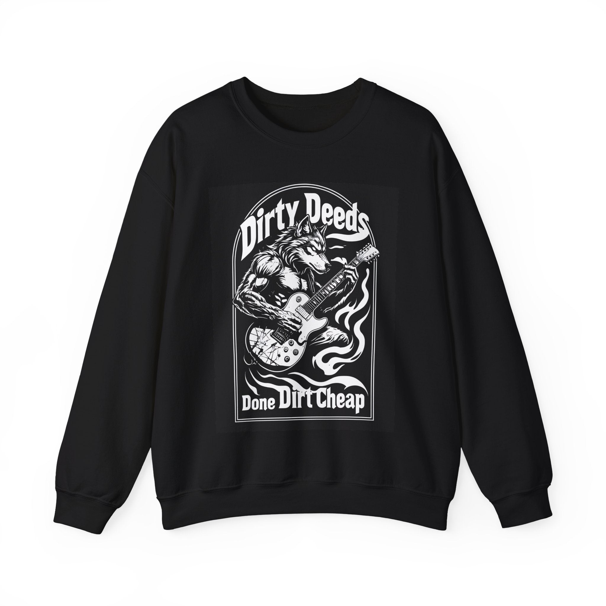 Dirty Deeds Unisex Heavy Blend, Unique, Fun, Crewneck Sweatshirt
