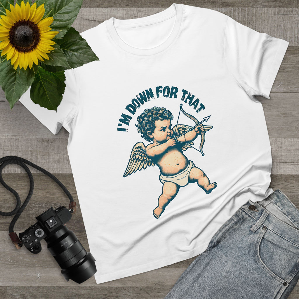 Maple Tee Cupid Graphic — Quirky  Women’s T-Shirt Gift
