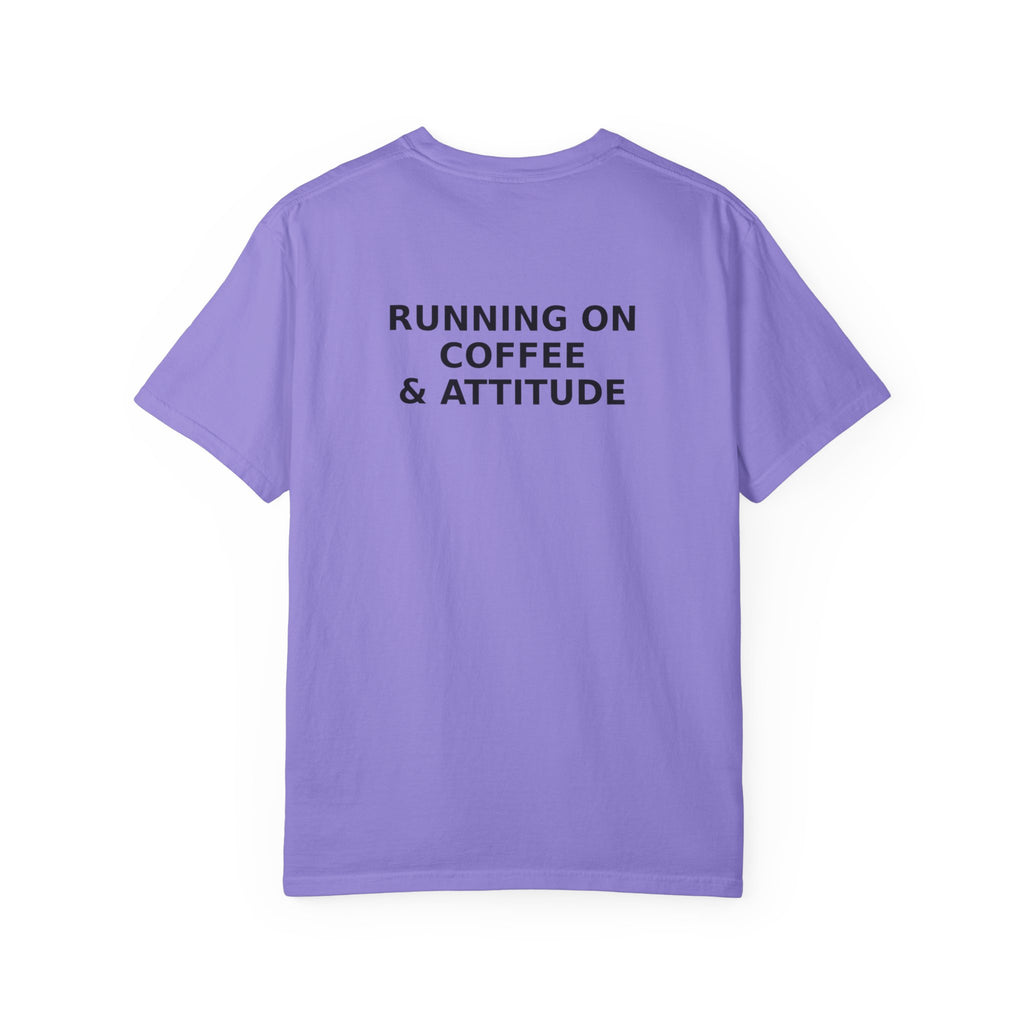 Running on Coffee & Attitude | Funny Coffee Quote Apparel & Gifts