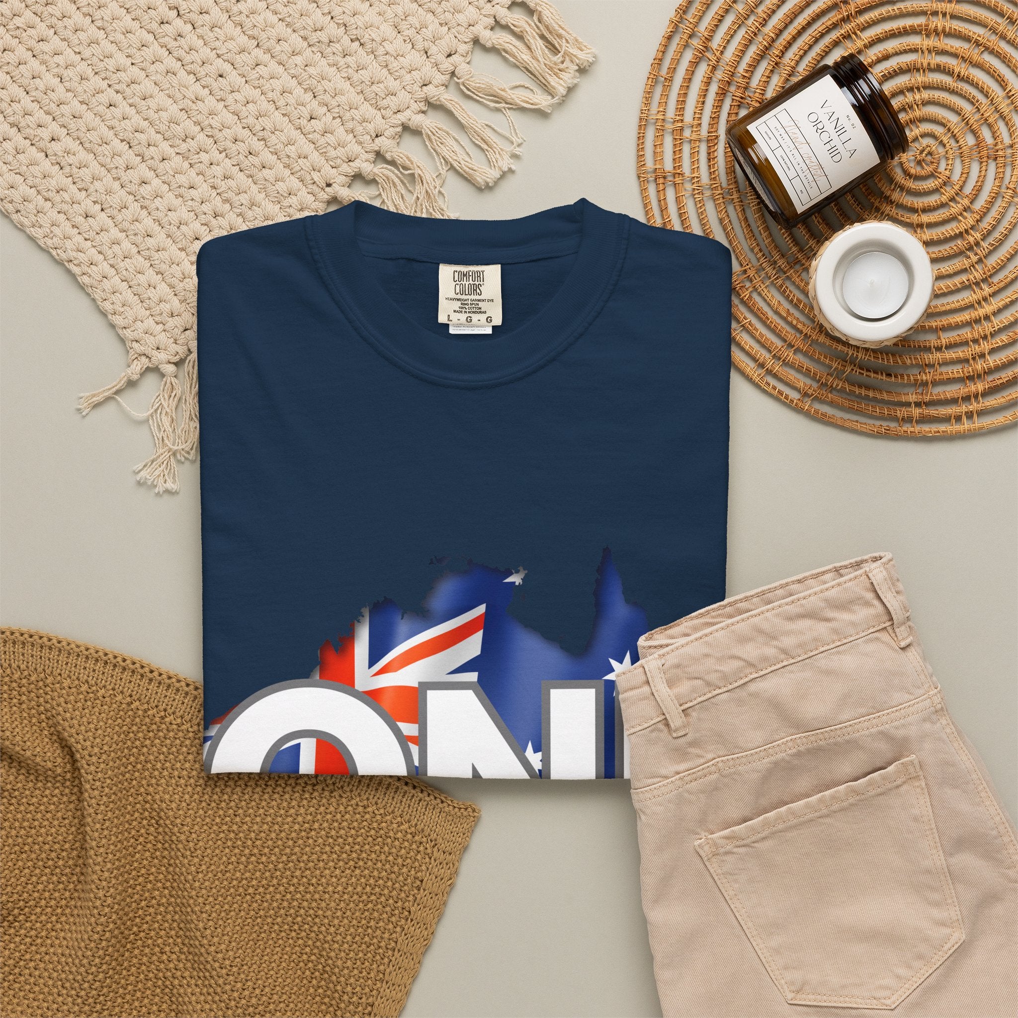 ONE Australia Unity T-Shirt — Aussie Flag Map Graphic Tee