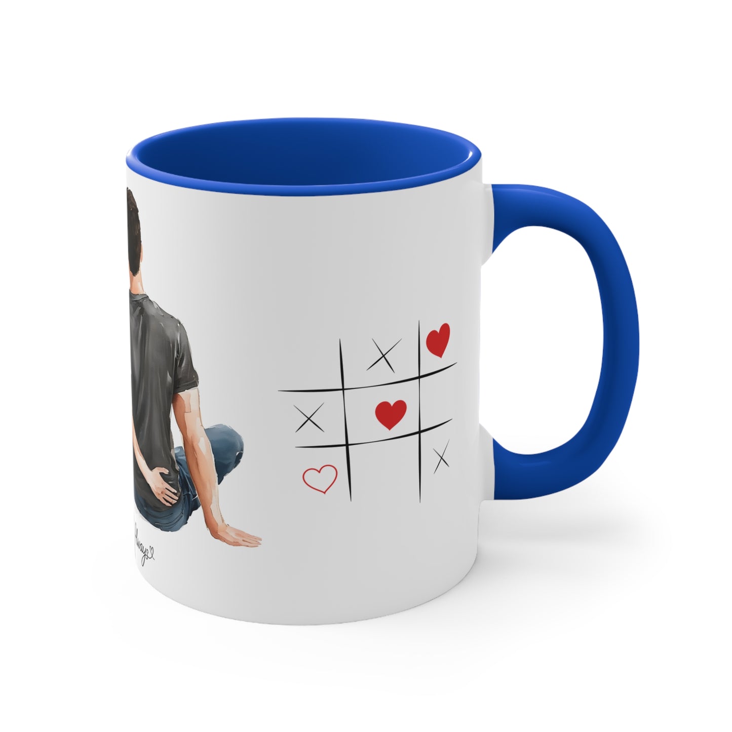 Love Quote Ceramic Mug, 11oz - Warmth and Love Couple Gift