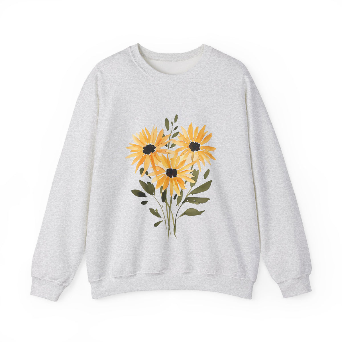 Floral Sunflower Bouquet Crewneck Sweatshirt