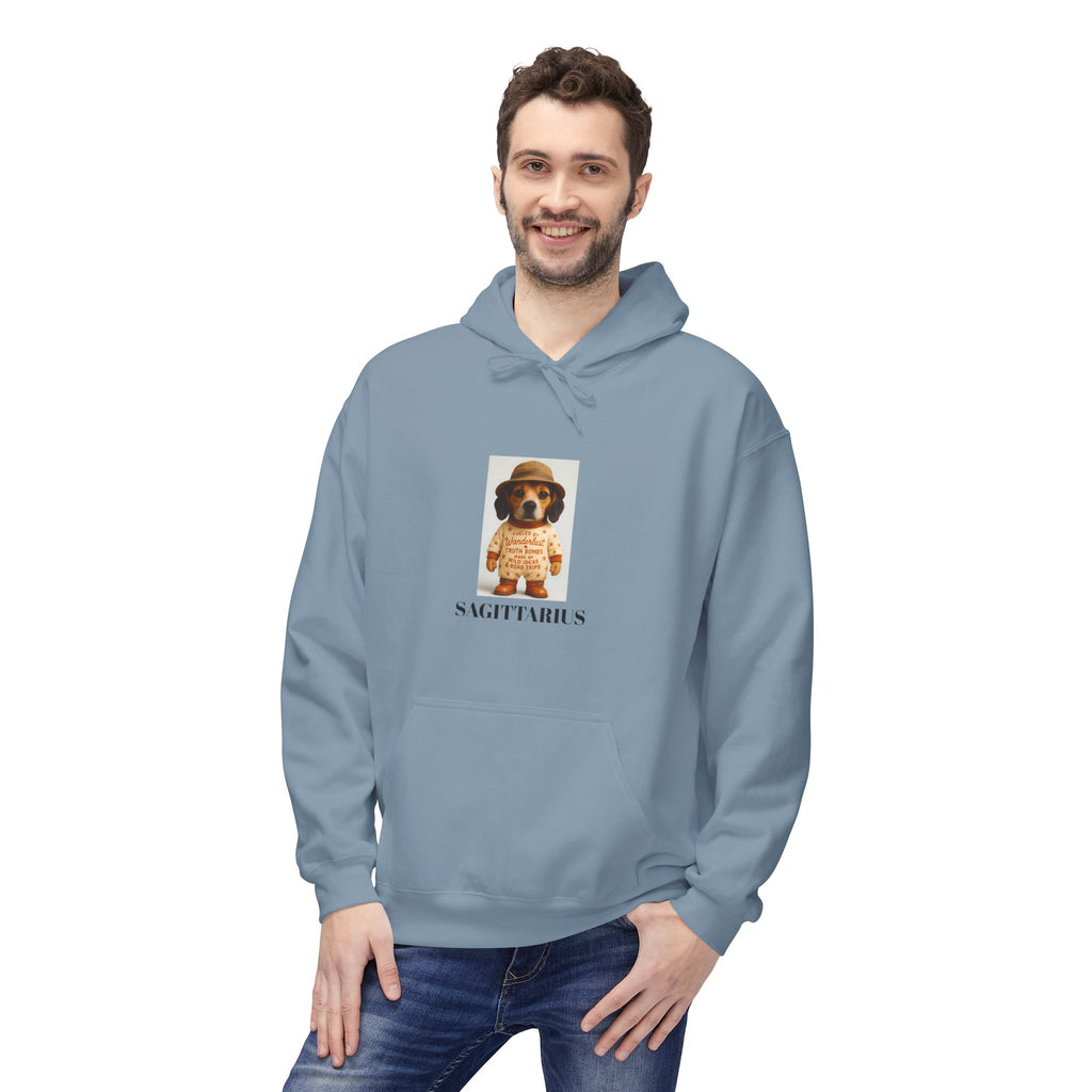 Sagittarius Wanderlust Hoodie, Dog Explorer Sweatshirt