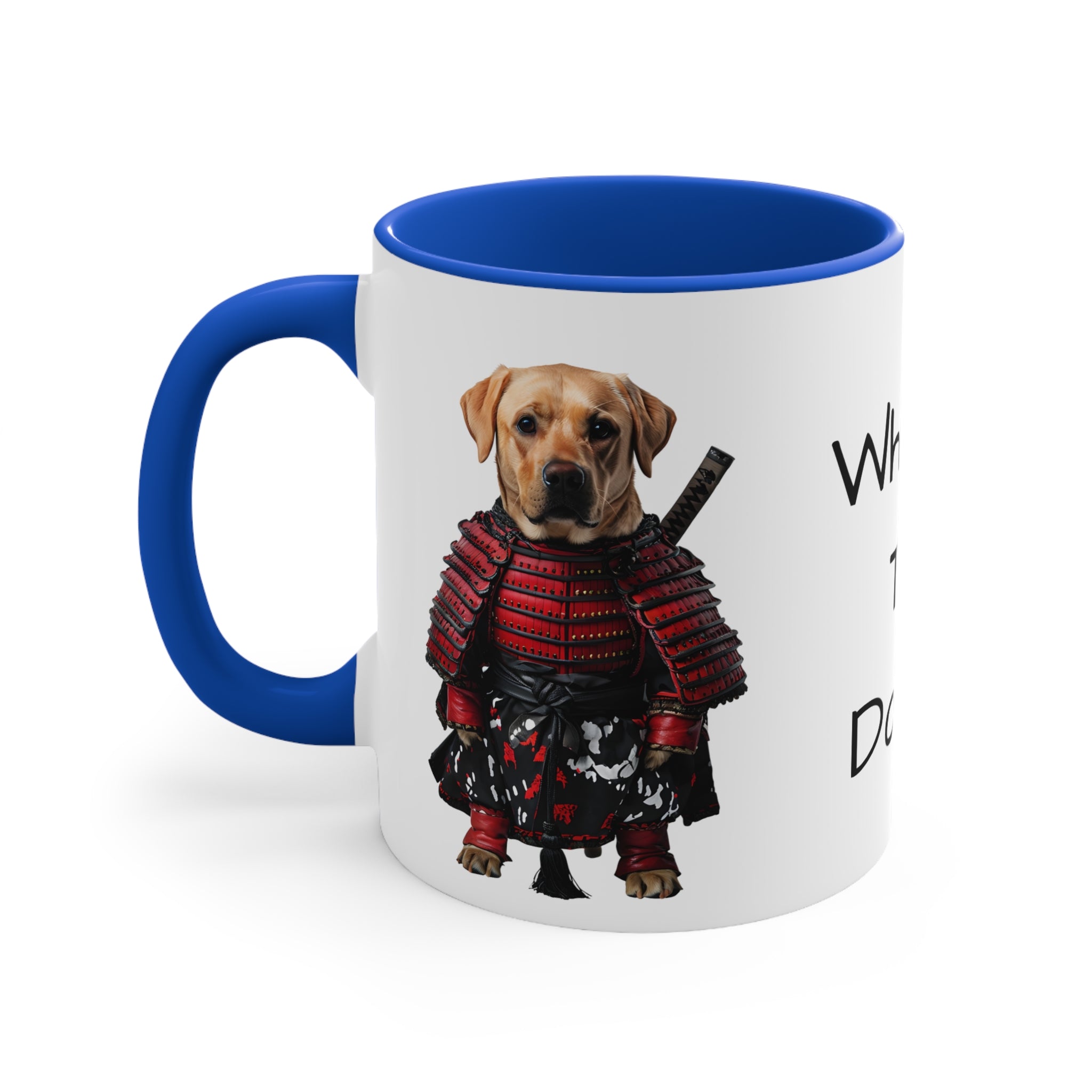 Golden Retriever in Samurai Outfit Accent Mug Perfect Gift for Dog Lovers & Pet Owners