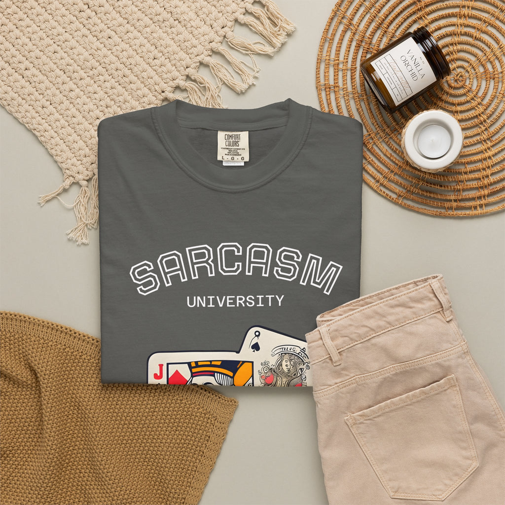 Sarcasm University, Whimsical Jackass Graphic Unisex T-Shirt, Gift for that special Jackass in your life