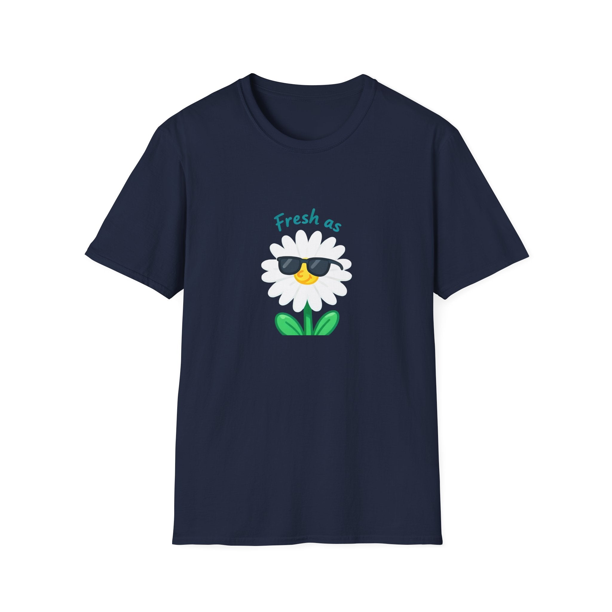 Fresh as a Daisy Unisex Softstyle T-Shirt, Floral Tee, Comfort Wear, Gift for Friends