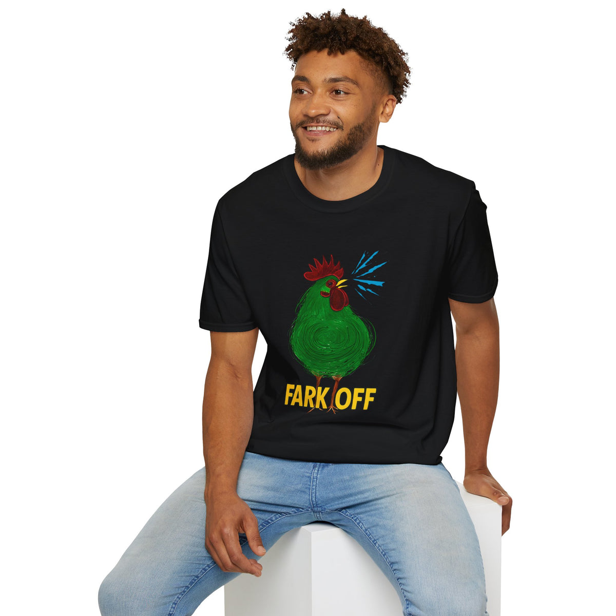 Funny Chicken Graphic T-Shirt, Humor Tee, Farm-Inspired Apparel