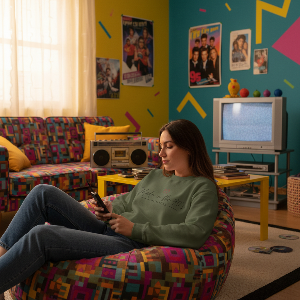 Made in the 90's Unisex Heavy Blend™ Crewneck Sweatshirt - Made in the 90's with love..