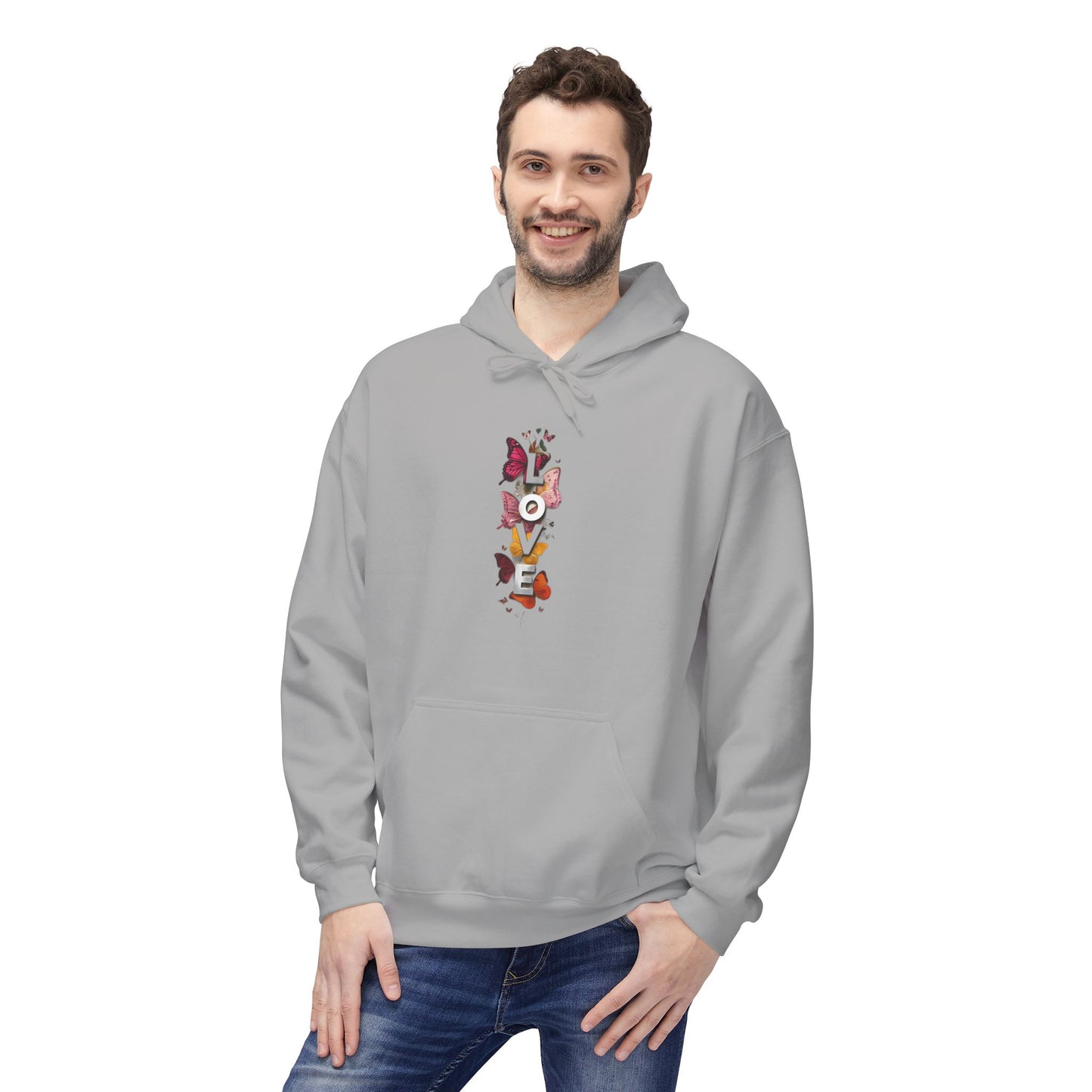 Valentine's Day Heart Print Unisex Hoodie