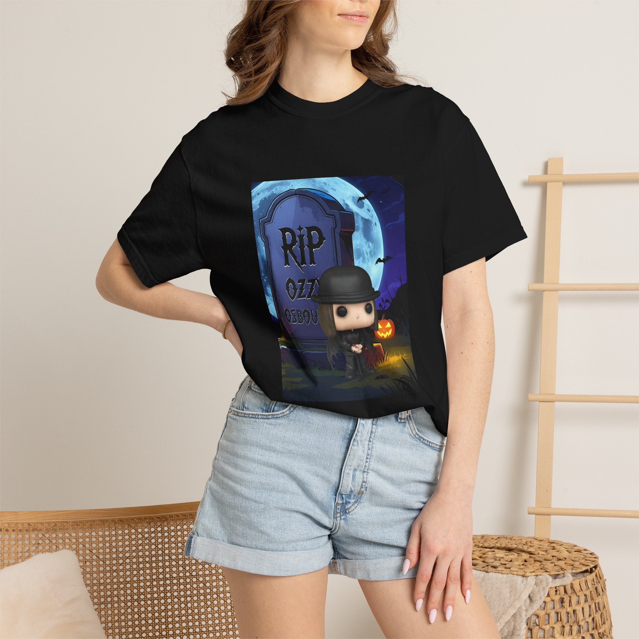 Halloween RIP Tombstone T-Shirt — Cute Gothic Pumpkin Graveyard Tee