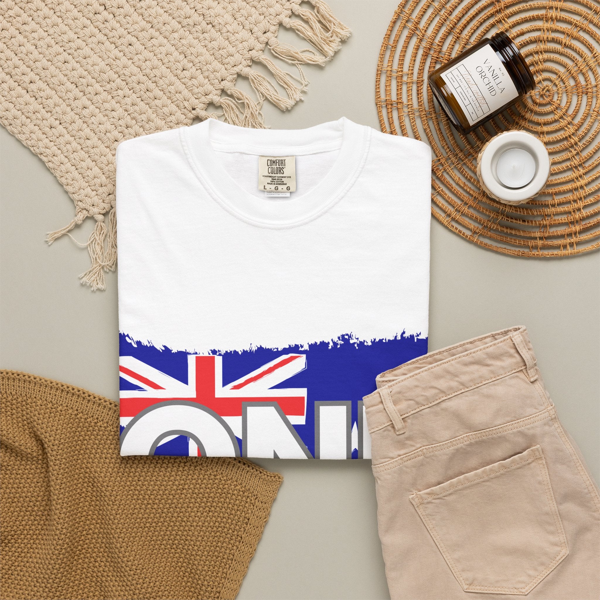 ONE Australia Unity T-Shirt — Aussie Torn Flag Map Graphic Tee