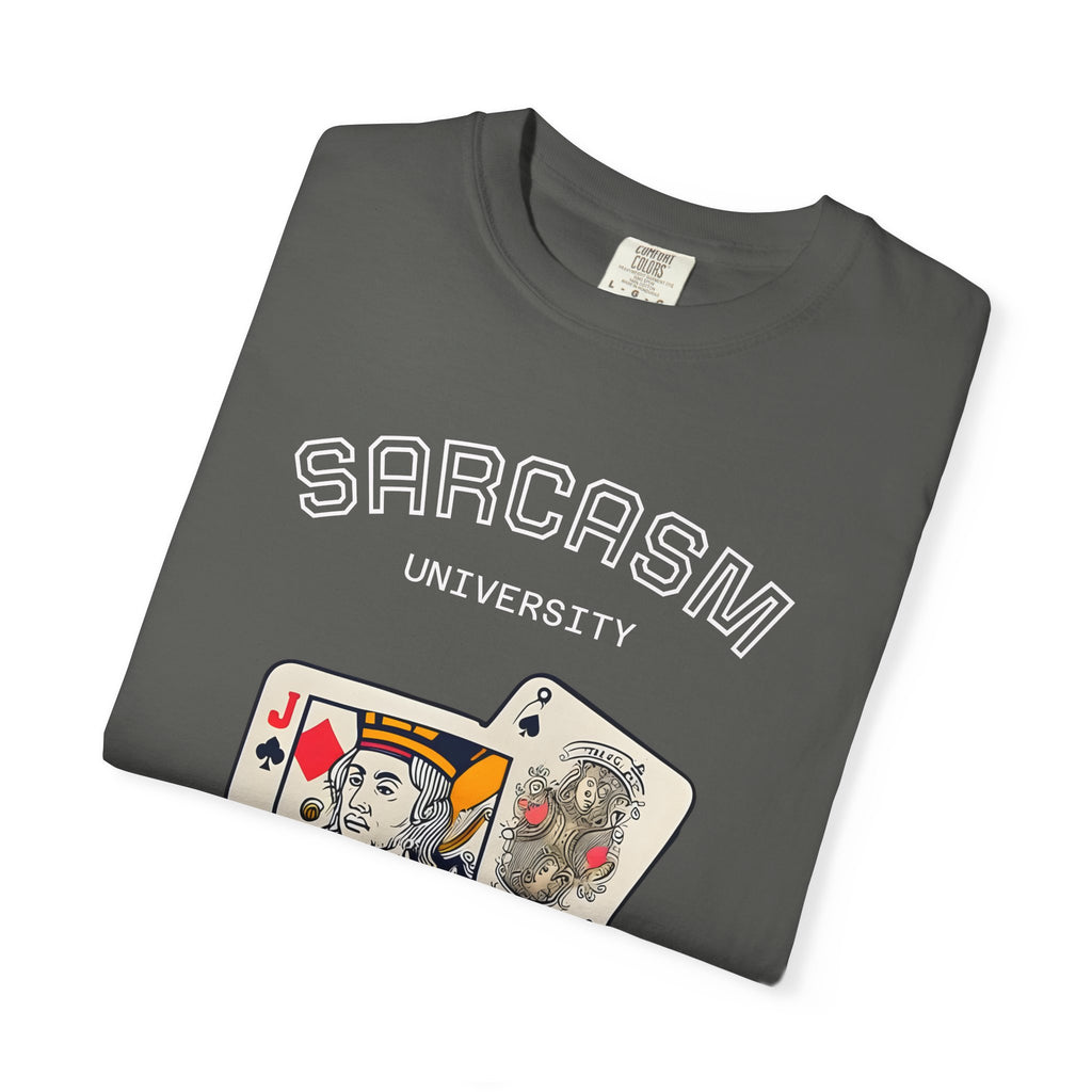 Sarcasm University, Whimsical Jackass Graphic Unisex T-Shirt, Gift for that special Jackass in your life, Cool Casual Wear, Perfect Gift