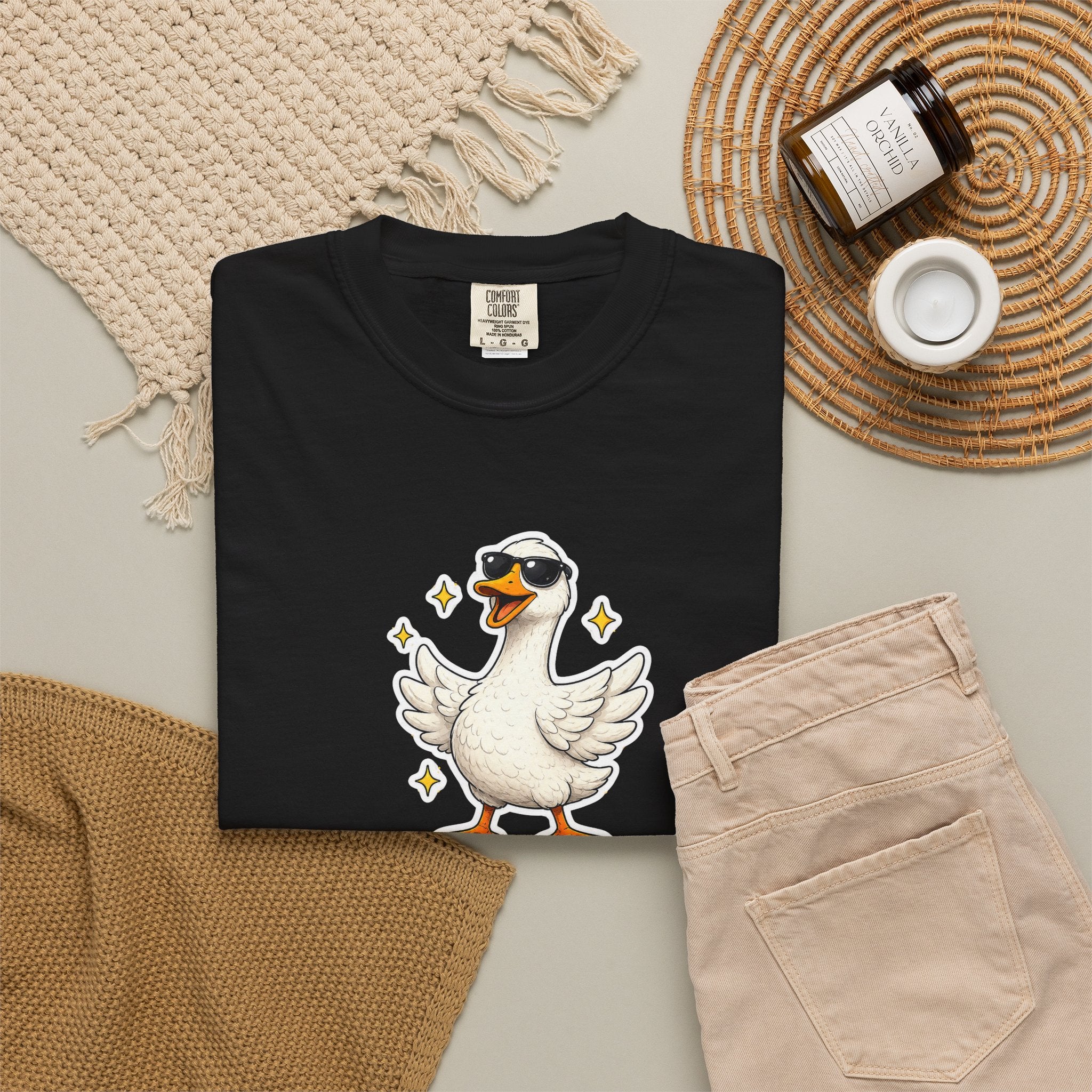 Confidence Goose T-Shirt — Funny Motivational Graphic Tee