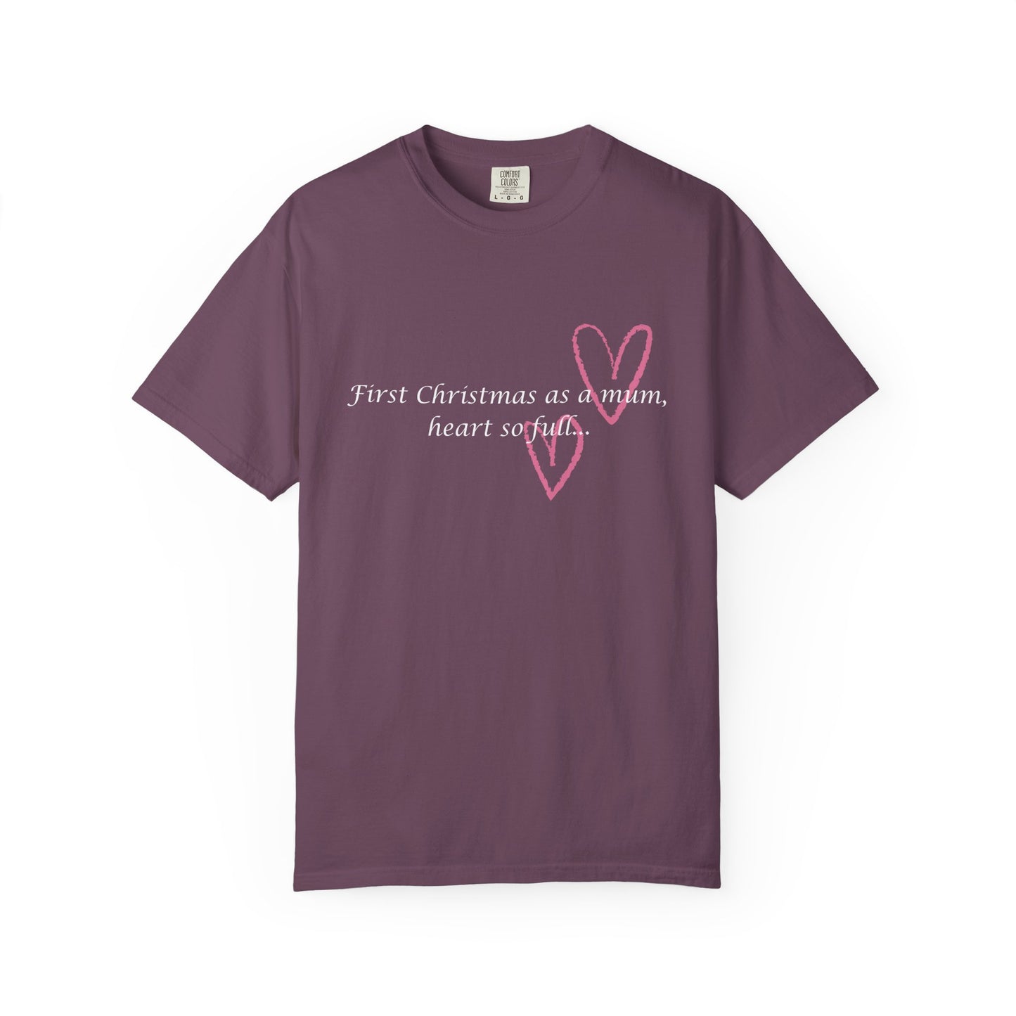 First Christmas as a Mum Heart T-Shirt