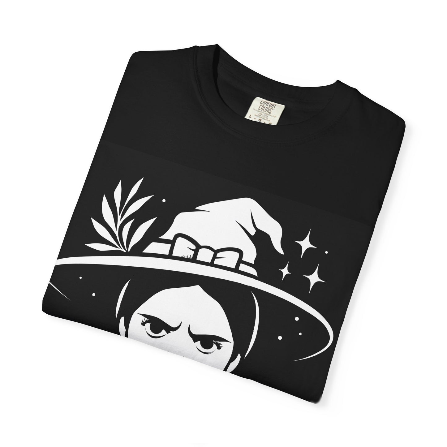 Witchy Vibes T-Shirt - Unisex Garment-Dyed Tee for Creatives, Halloween, Gifts for Her, Unique Art Shirt, Spooky Season Wear