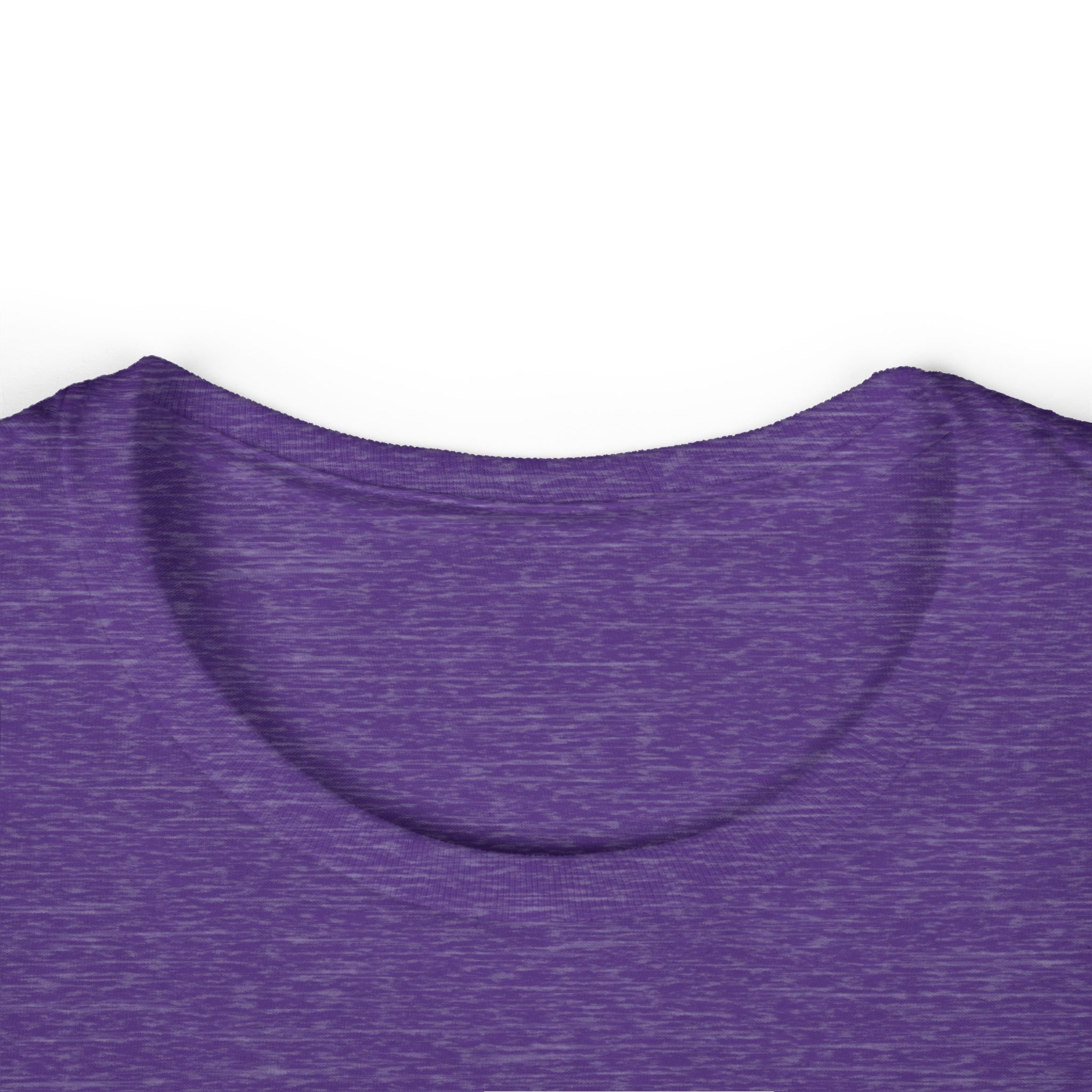 Women's heather purple crew-neck T-shirt