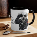 Labrador in a Motorbike Outfit Accent Mug I Feel the Need for Treats Fun Pet Lover Gift for Dog Moms & Dads