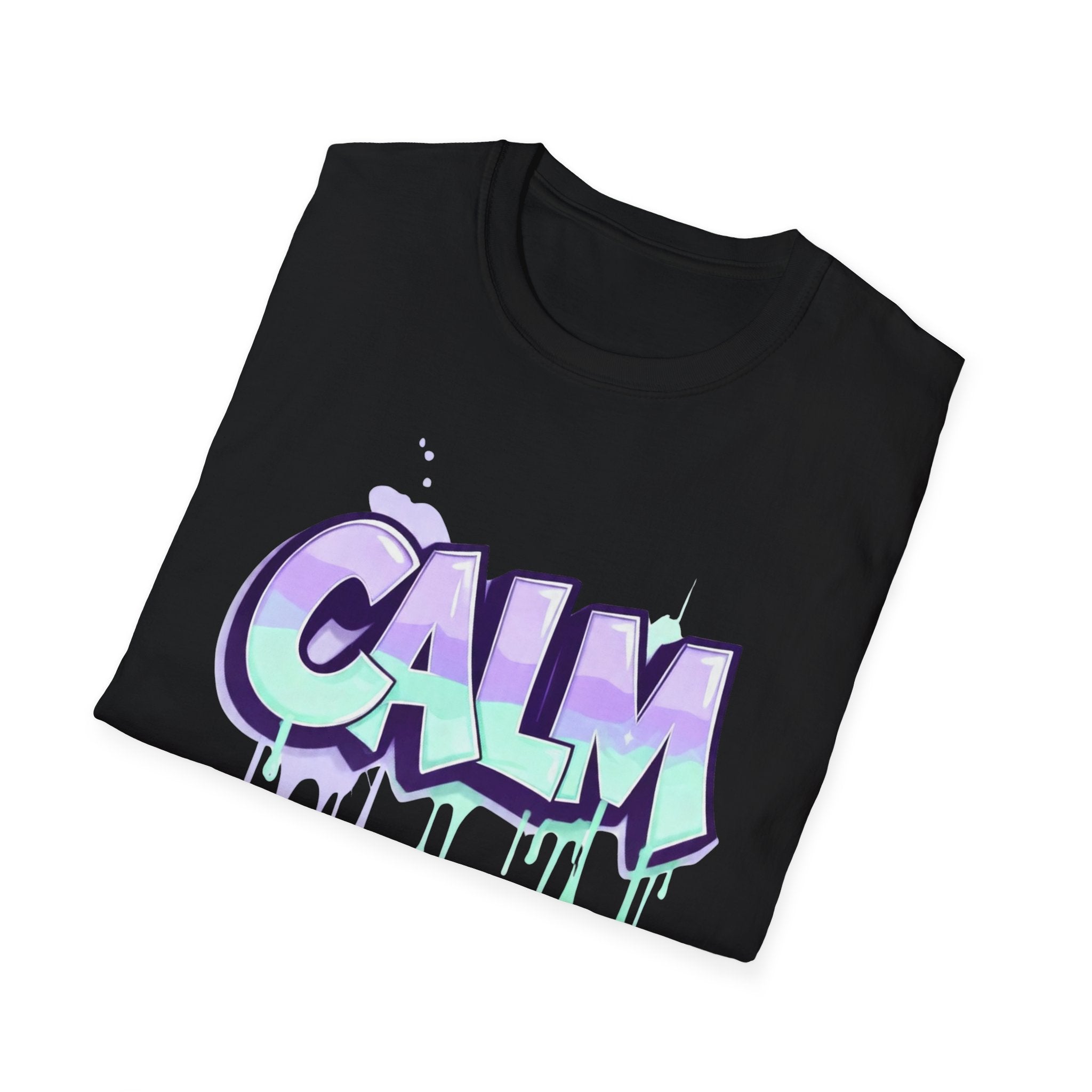 Calm Graffiti T-Shirt Ladies — Paint Drip Streetwear Tee