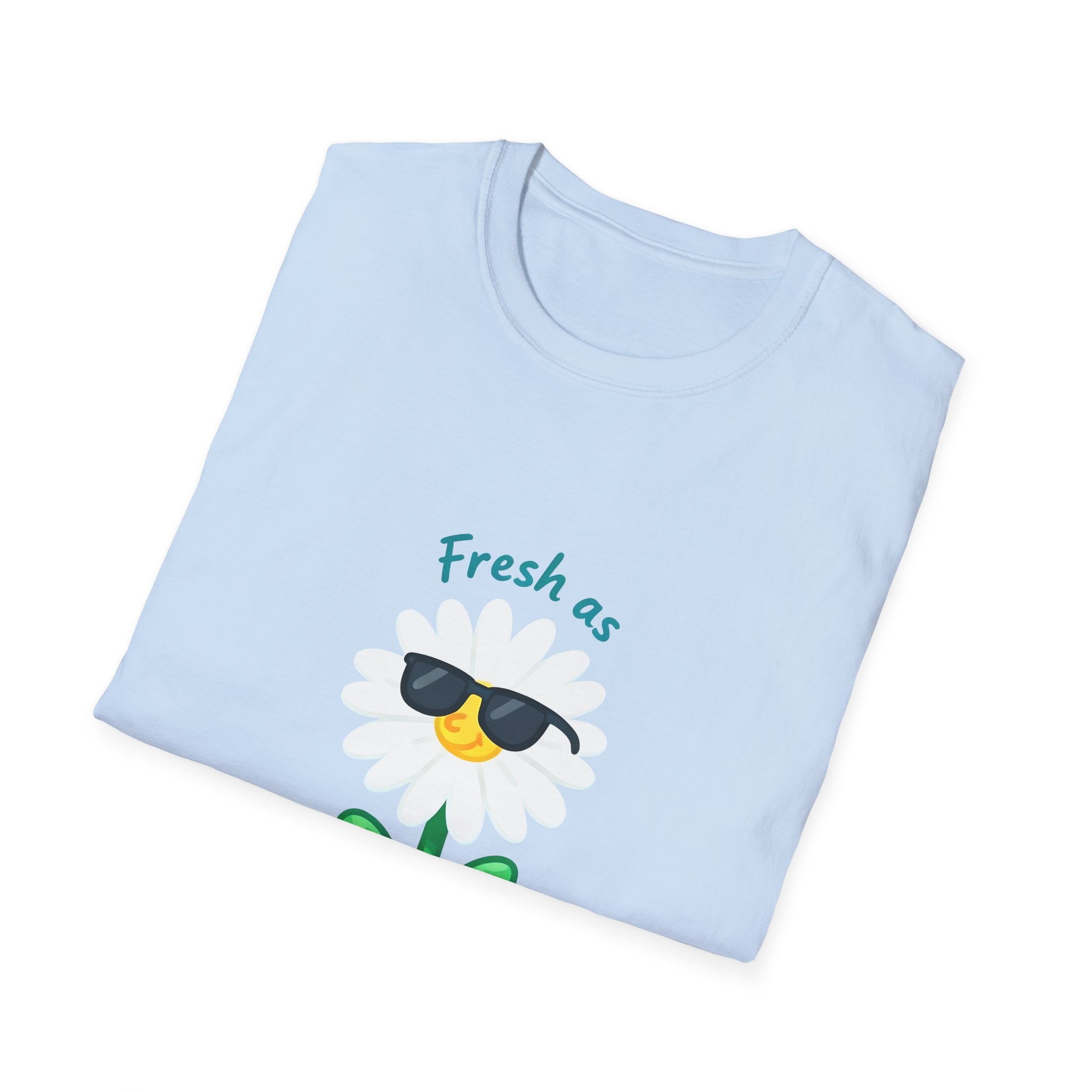 Fresh as a Daisy Unisex Softstyle T-Shirt, Floral Tee, Comfort Wear, Gift for Friends