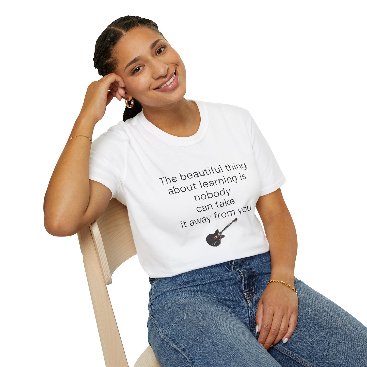 Inspirational Guitar Quote T-Shirt, Unisex Softstyle Shirt, Music Lover Gift