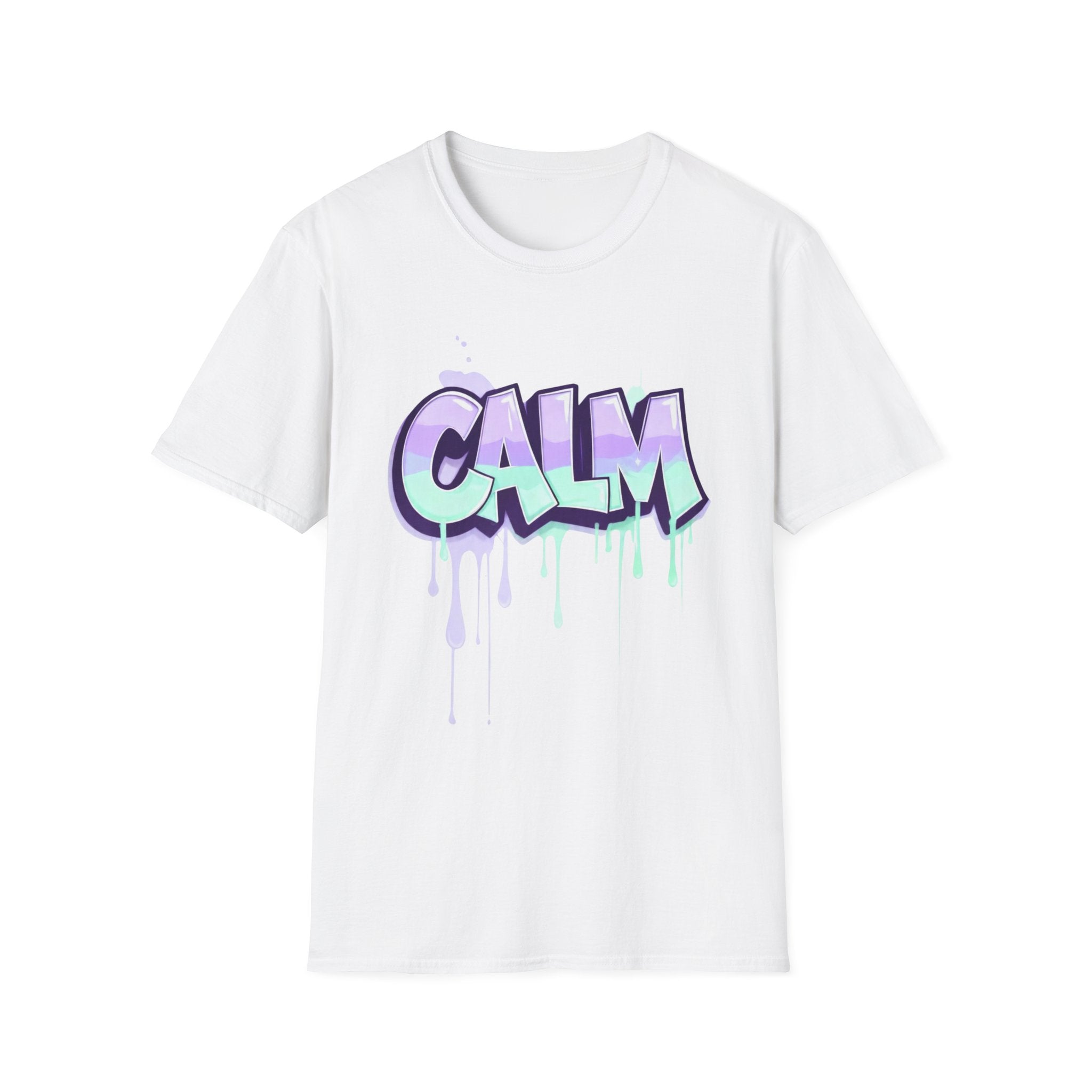 Calm Graffiti T-Shirt Ladies — Paint Drip Streetwear Tee