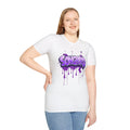 Songbird Graffiti T-Shirt Ladies — Purple Drip Streetwear Tee