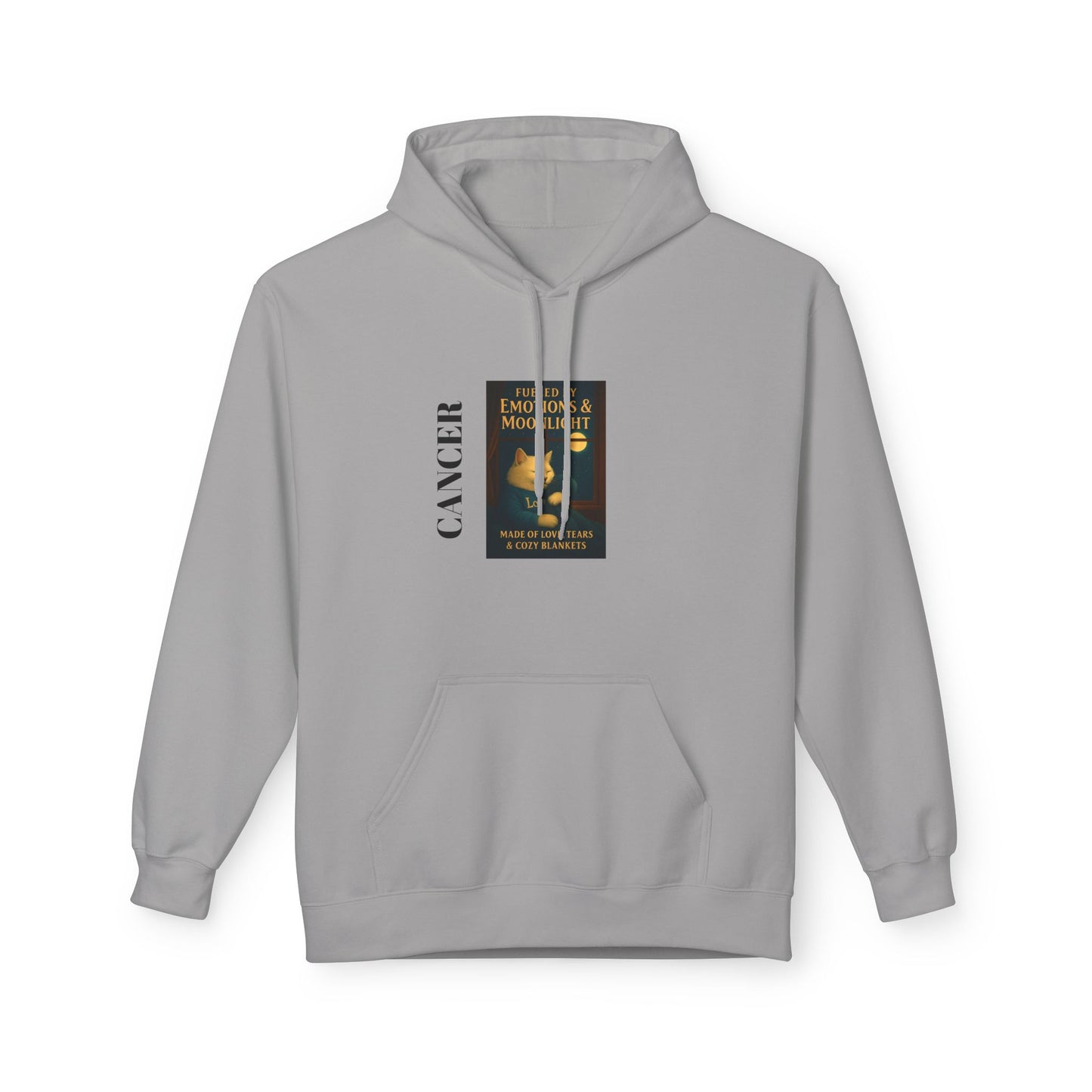 Cancer Zodiac Cat Moonlight Hooded Sweatshirt