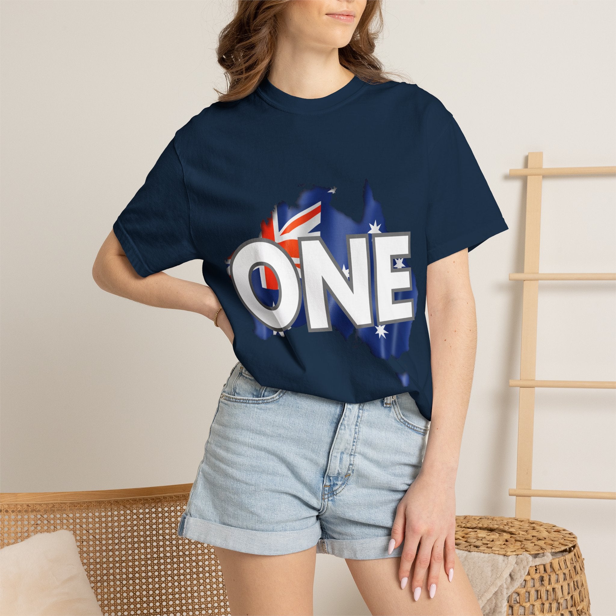 ONE Australia Unity T-Shirt — Aussie Flag Map Graphic Tee