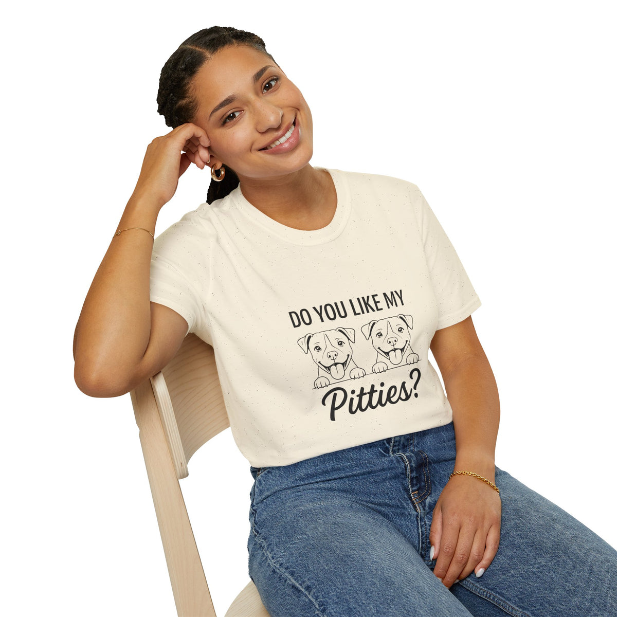 Do You Like My Pitties? Pitbull T-Shirt — Cute Rescue Dog Tee for Pitbull Lovers