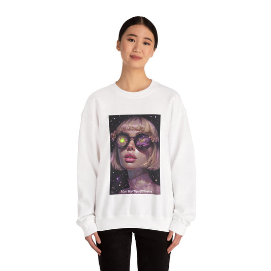 Flowers Cyrus Inspired Unisex Heavy Blend™  White Only, I can buy myself flowers, Comfortable Fit & Durable Ribbed Collar