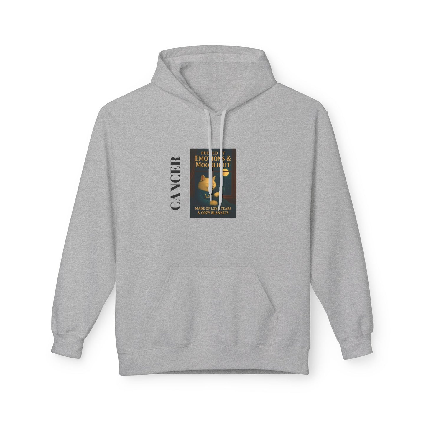 Cancer Zodiac Cat Moonlight Hooded Sweatshirt