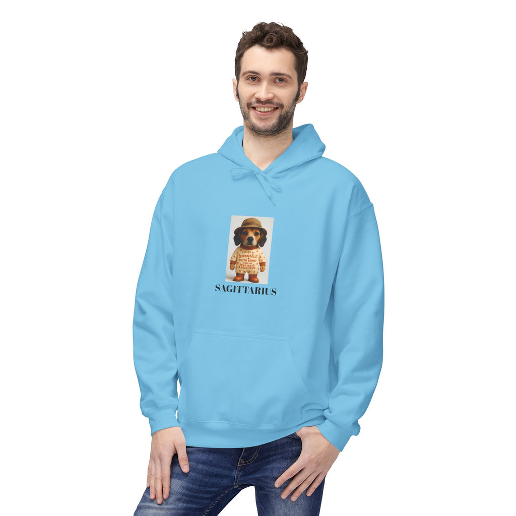 Sagittarius Wanderlust Hoodie, Dog Explorer Sweatshirt