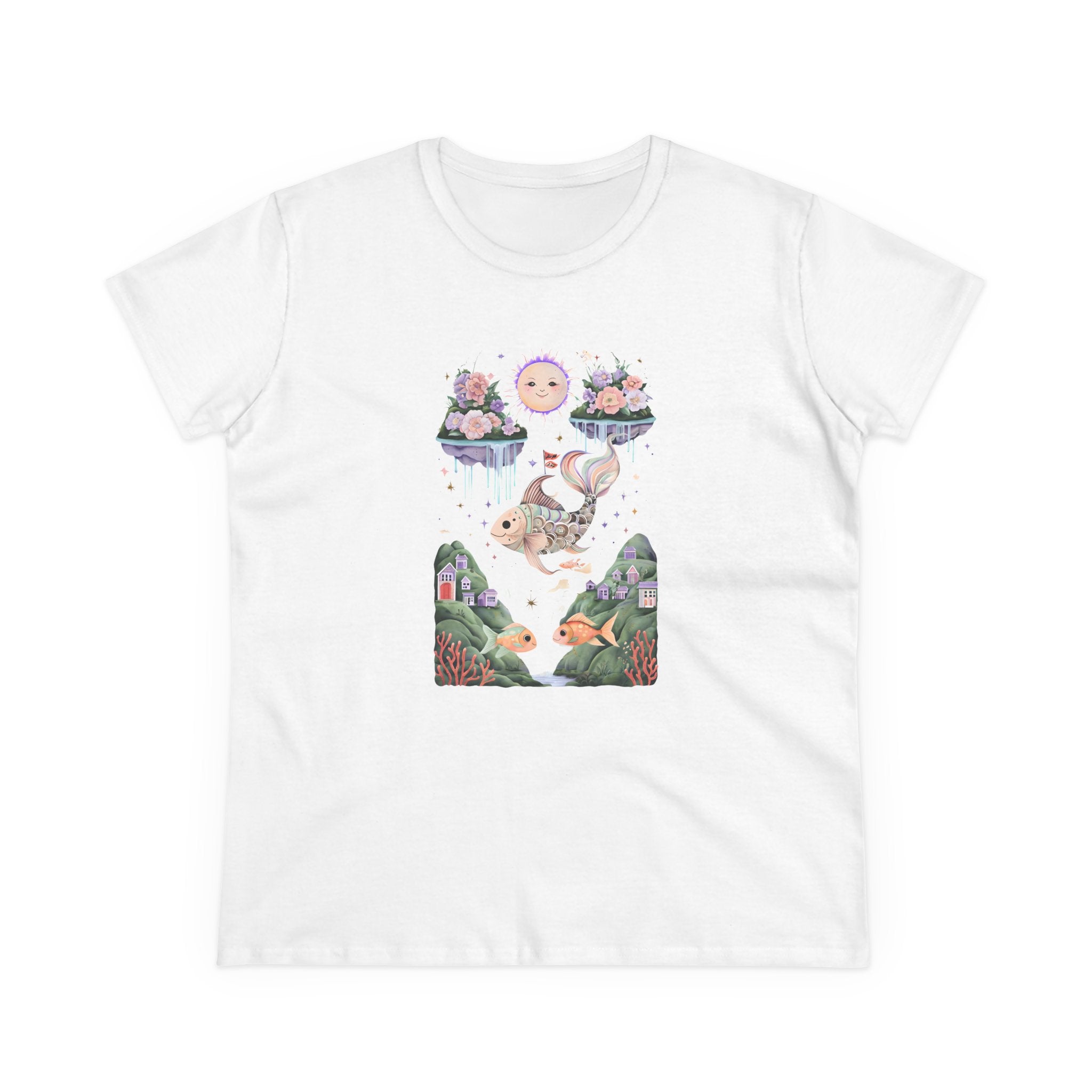 Whimsical Dreamcatcher Tee - Fun Graphic Cotton T-Shirt for Daydreamers, Casual Wear, Gift for Her, Summer Top, Unique Artwork