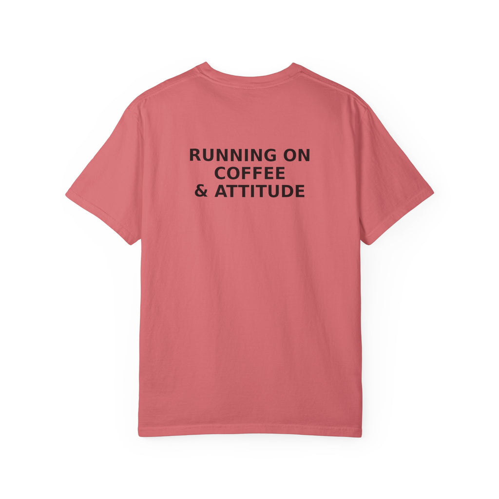 Running on Coffee & Attitude | Funny Coffee Quote Apparel & Gifts