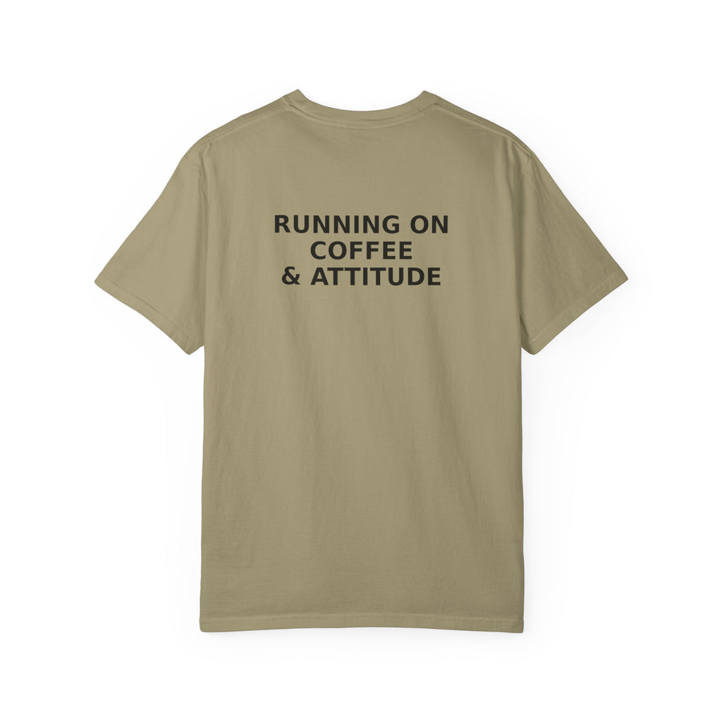 Running on Coffee & Attitude | Funny Coffee Quote Apparel & Gifts