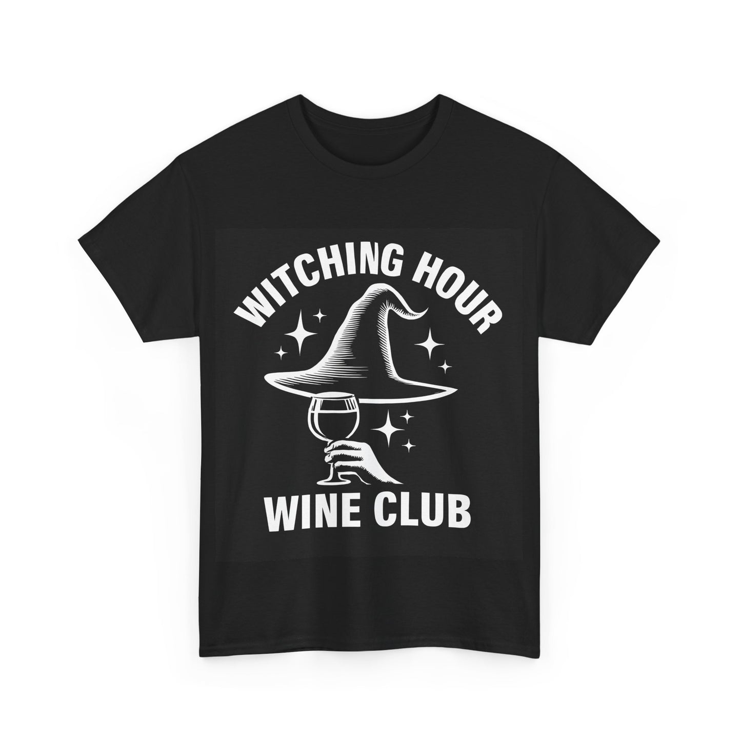Witching Hour Wine Club Tee, Unisex Cotton Shirt, Cozy Halloween Apparel, Perfect Gift for Wine Lovers, Spooky Season Outfit