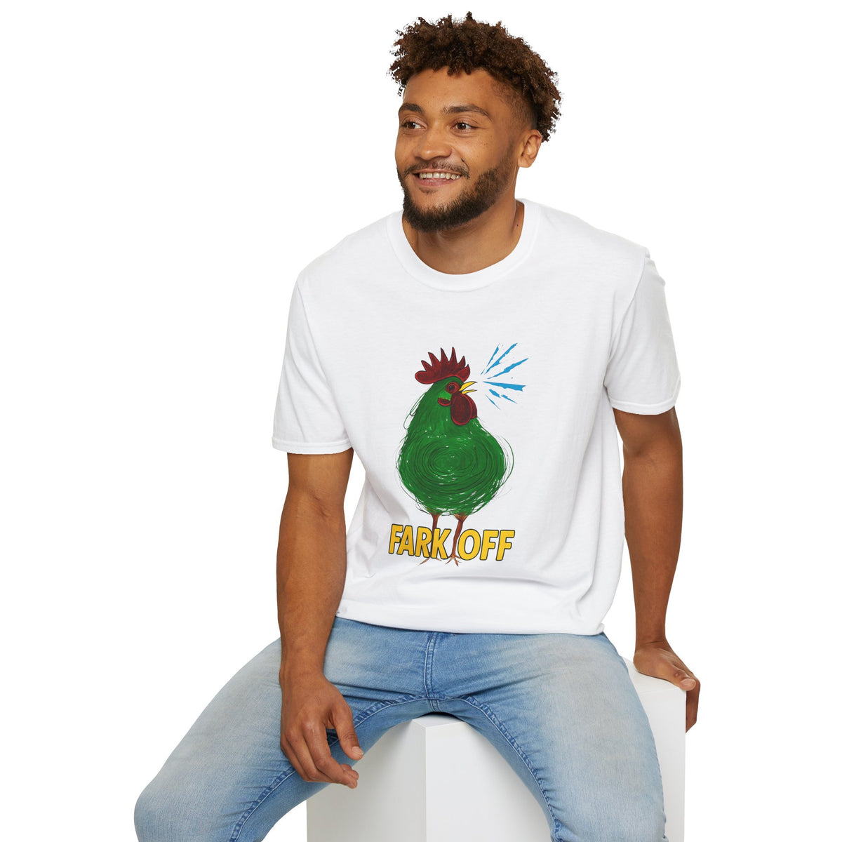 Funny Chicken Graphic T-Shirt, Humor Tee, Farm-Inspired Apparel