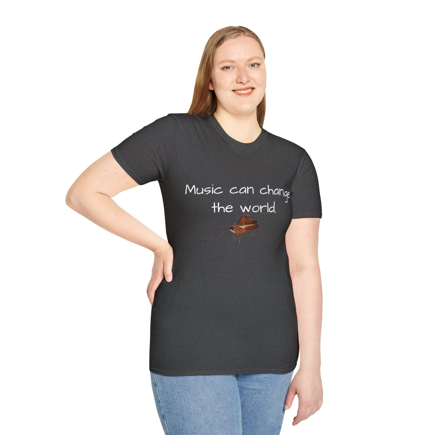 Inspirational Quote Tee, Unisex Softstyle T-Shirt, Music Lover Gift, Casual Wear