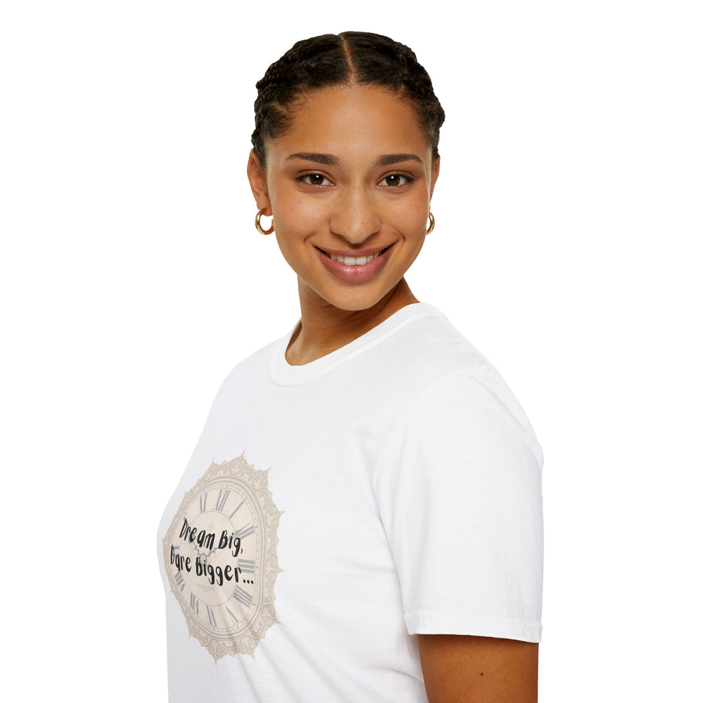 T-Shirt Inspirational Tee for Motivation, Dream Big, Gift for Dreamers, Casual Wear