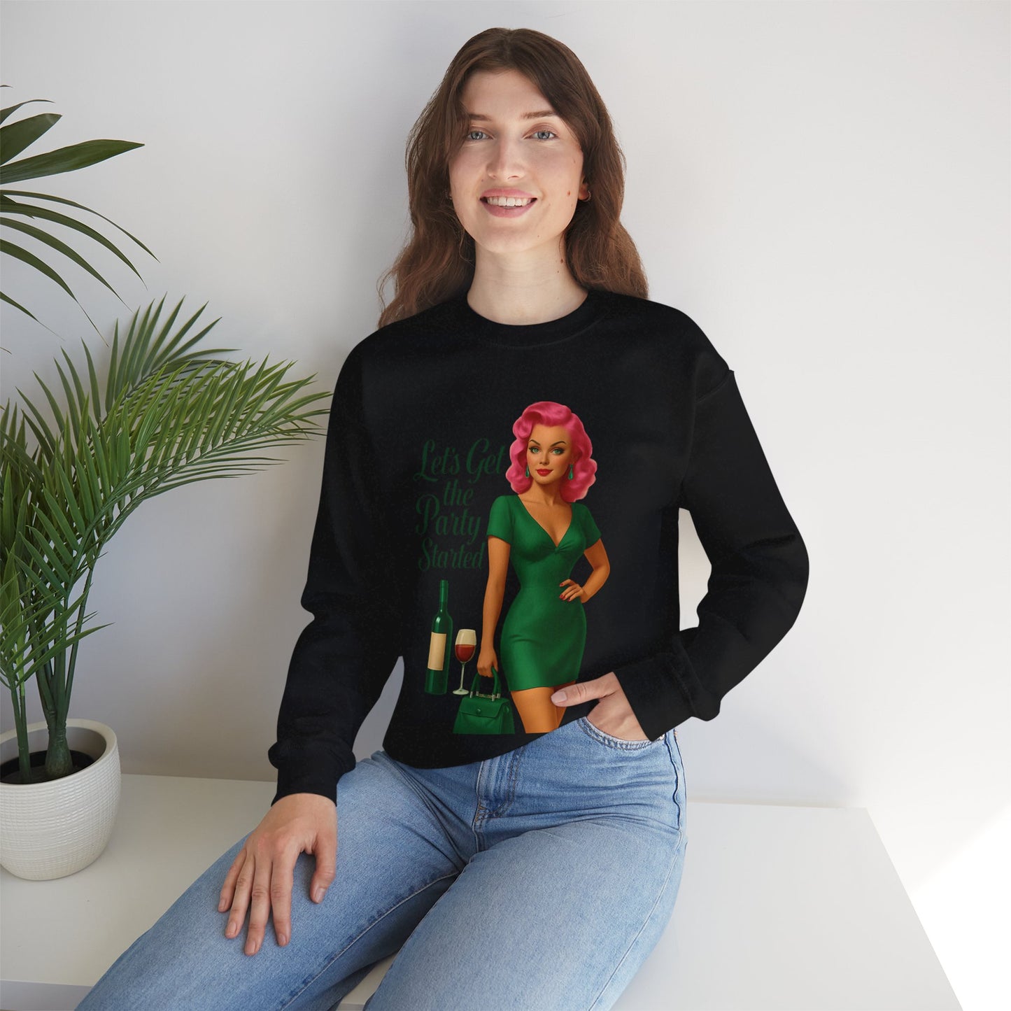 Let's Get the Party Started Unique Sweatshirt Design