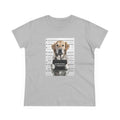 Playful Dog Mugshot Tee for Animal Lovers, Funny Shirt, Gift for Dog Moms, Pet Lovers Apparel, Cute Cotton Tee