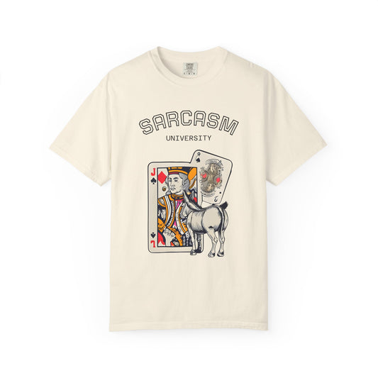 Sarcasm University, Whimsical Jackass Graphic Unisex T-Shirt, Gift for that special Jackass in your life, Cool Casual Wear, Perfect Gift