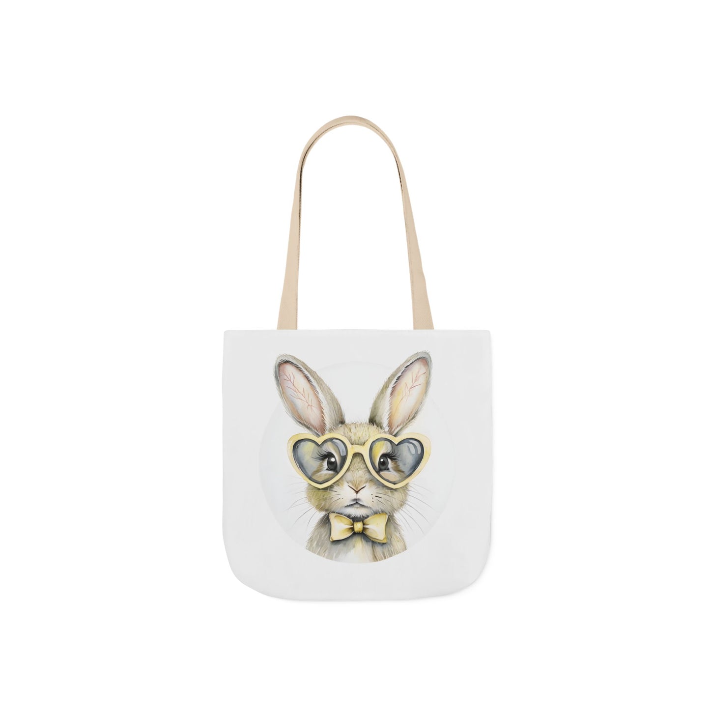 Chic Double Sided Bunny Canvas Tote Bag, Cute Eco-Friendly Shopper, Rabbit Gift, Spring Picnic, Easter Tote, Stylish Animal Art